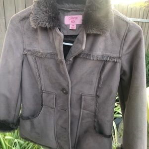 Copper key girls coat